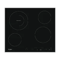 Whirlpool AKT 8601 IX fekete, beépíthető, elektromos üvegkerámia, főzőzóna: 4, beépíthető méret: 56cm, főzőlap