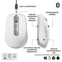 Logitech MX Anywhere 3S vezeték nélküli szürke egér #2