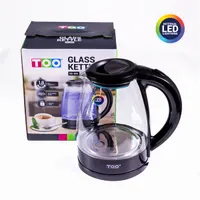 TOO KE-800 1,8L-es fekete üveg vízforraló #2