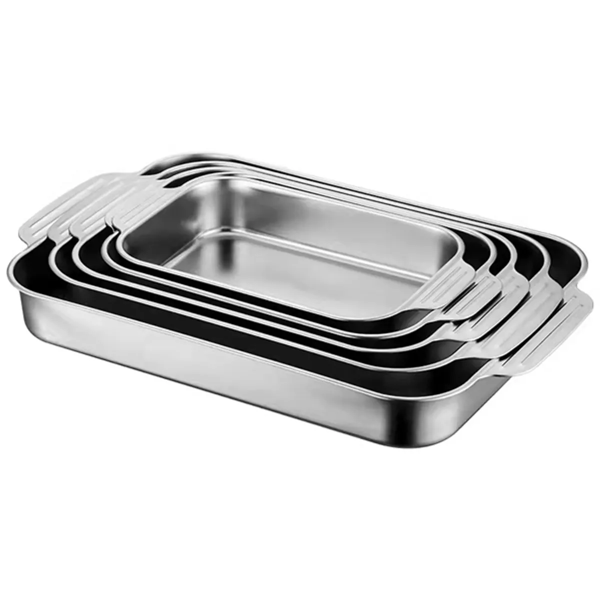 TOO KT-296 Fémtálca fogóval 33 x 19 x 5.4 cm #1