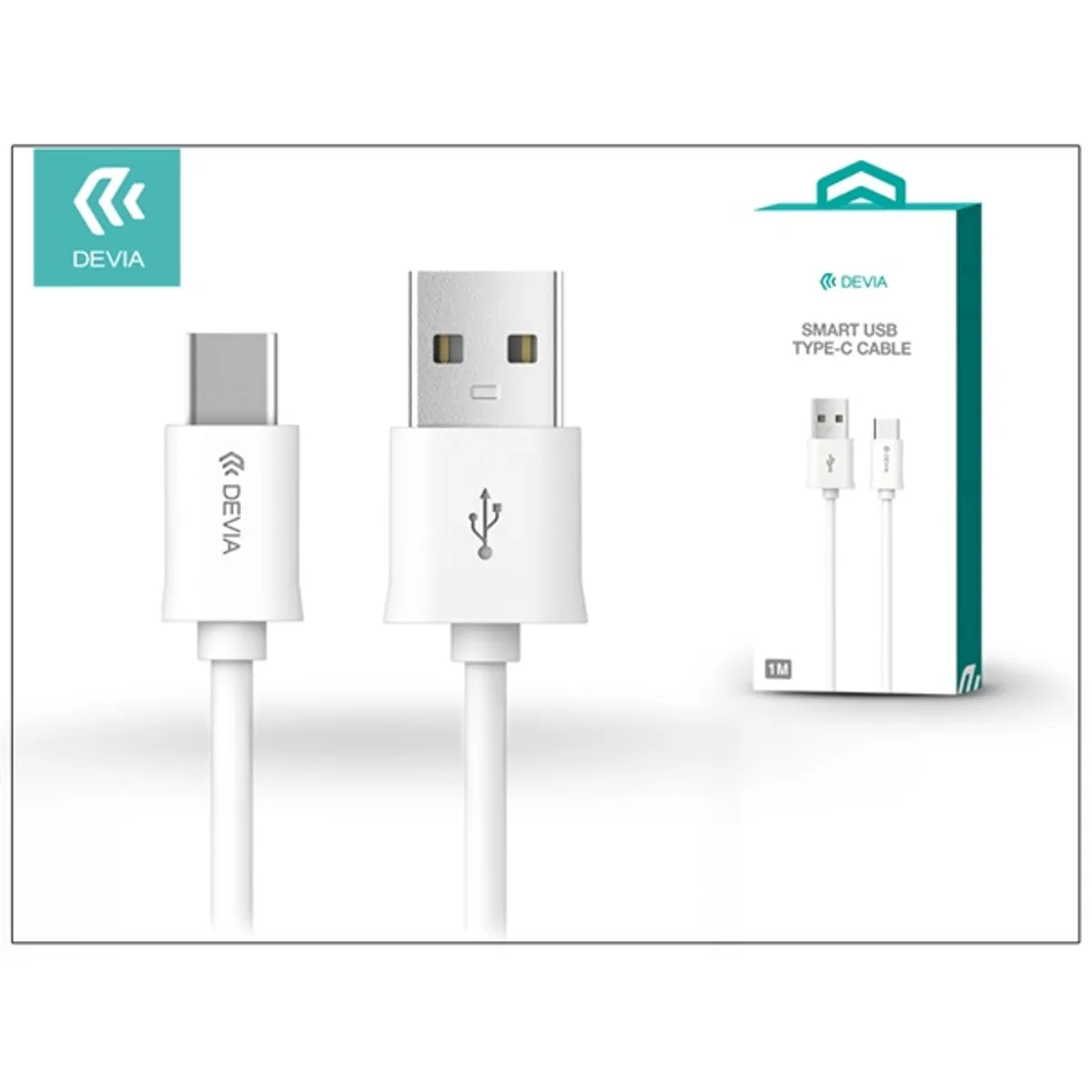 Devia ST993405 Smart 1m USB Type-C v2.0 fehér adatkábel #1