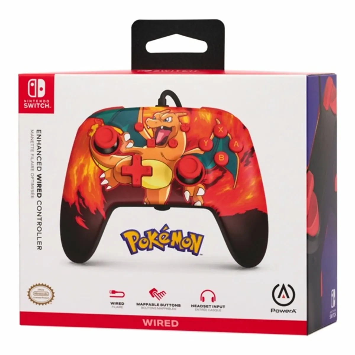 PowerA NSGP0040-02 Enhanced Nintendo Switch vezetékes Pokémon: Charizard Vortex kontroller #9