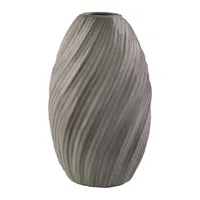 IRIS dekor kerámia váza mandula zöld 11x18,5cm