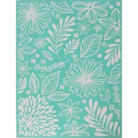 Pentart Levelek és virágok 21,5x27,5 cm szita stencil