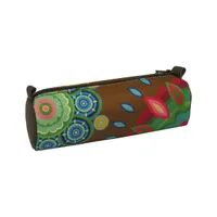 John Gabriel szövet-bőr henger mintás C tolltartó #2