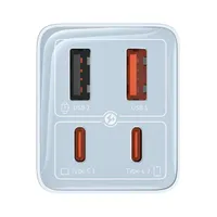 Baseus P10162701313-00 GAN6 Pro 65W kék hálózati gyorstöltő adapter #4