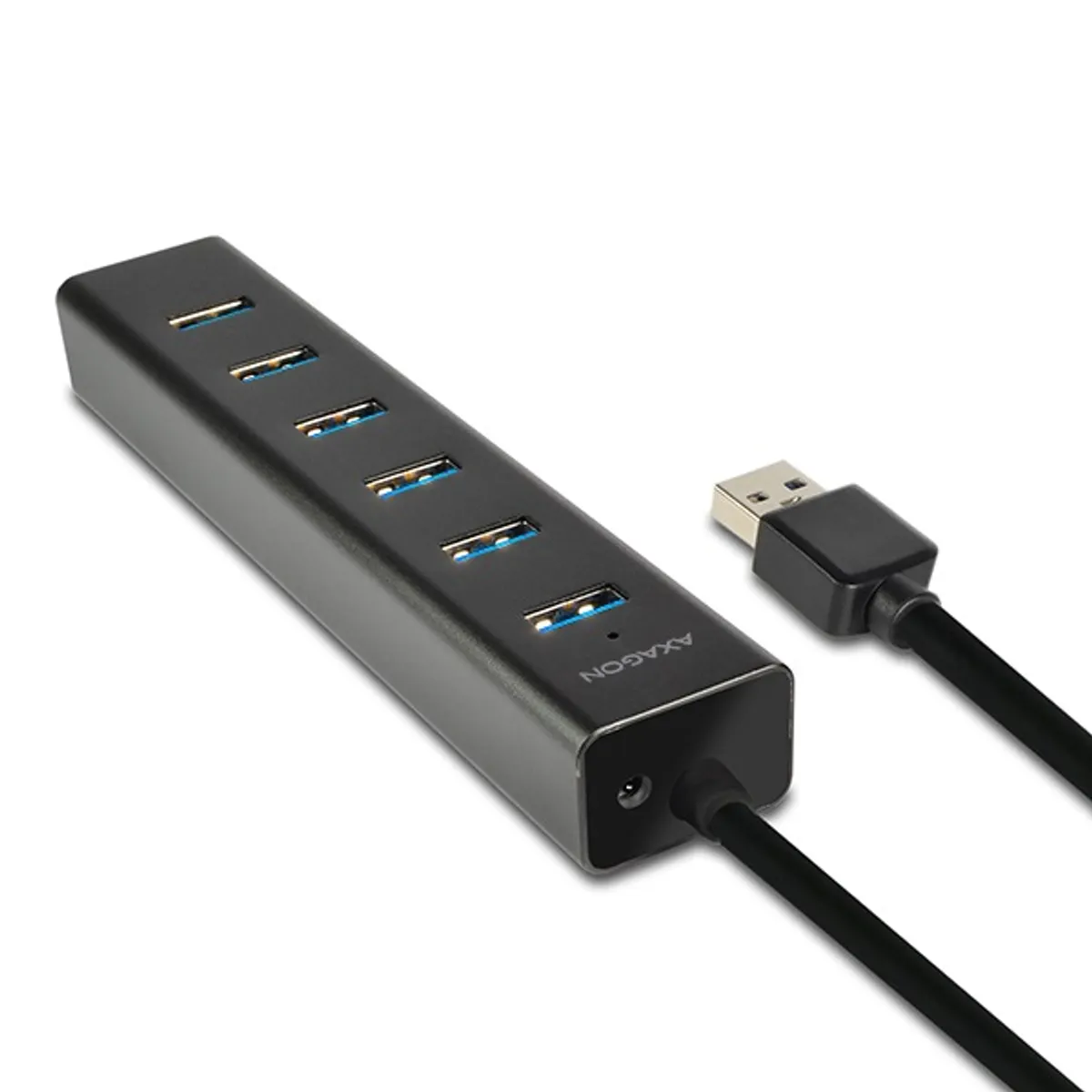 Axagon HUE-SA7BP 7 portos USB3.0 gyorstöltő fekete HUB #2
