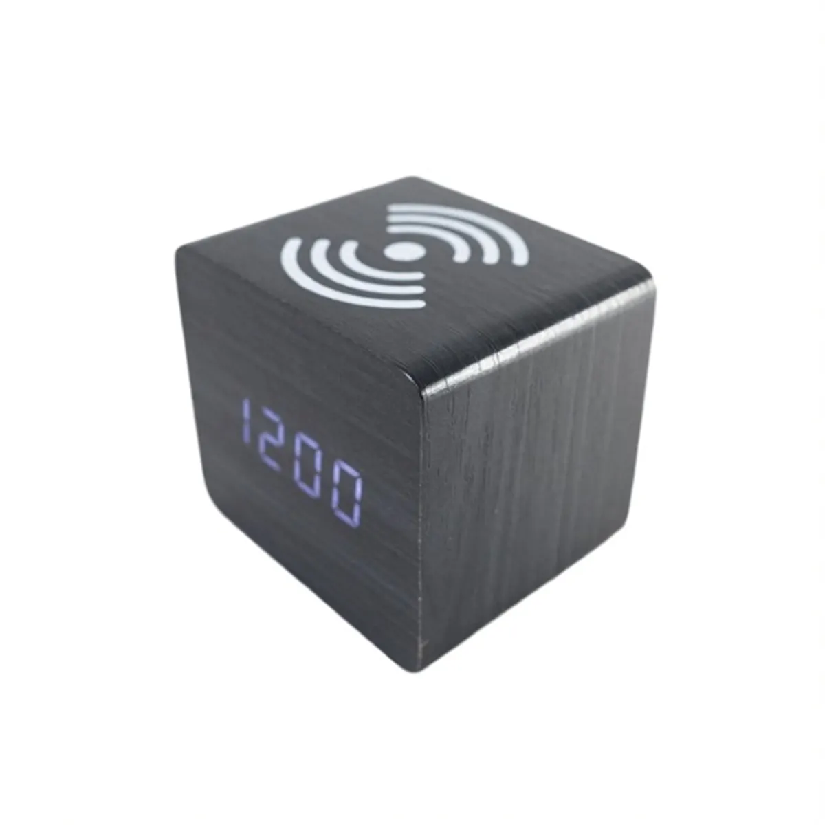 TOO DC-320-B-Qi fekete digitális óra vezeték nélküli töltővel #5