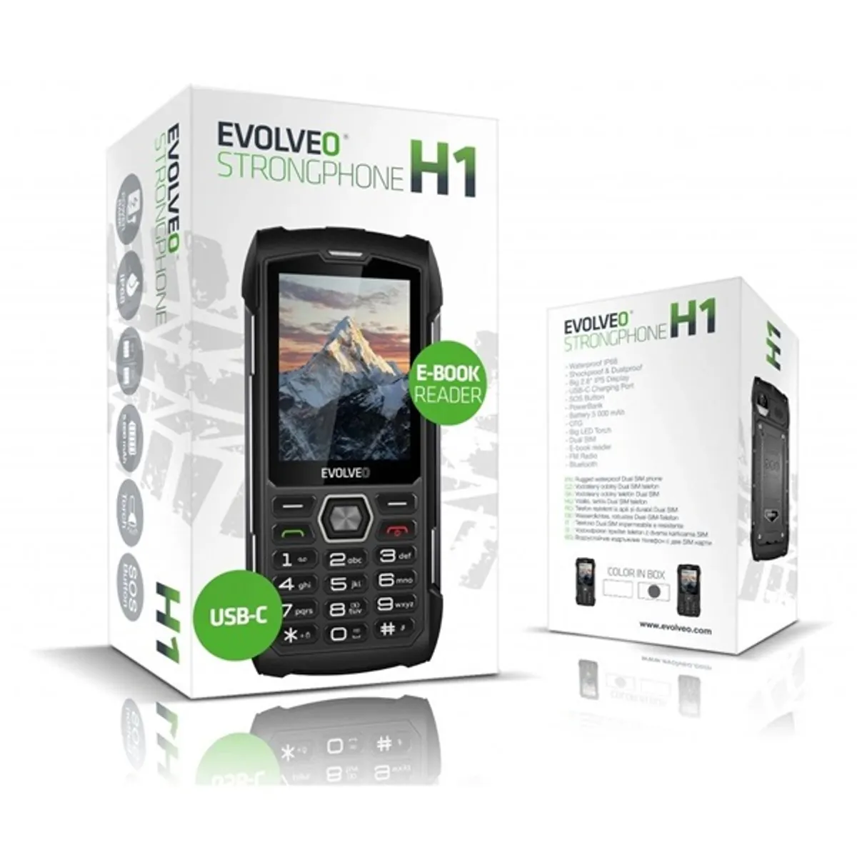 Evolveo STRONGPHONE H1 2,8" DualSIM fekete/ezüst mobiltelefon #9