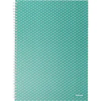 Esselte ColourBreeze A4 kockás zöld spirálfüzet