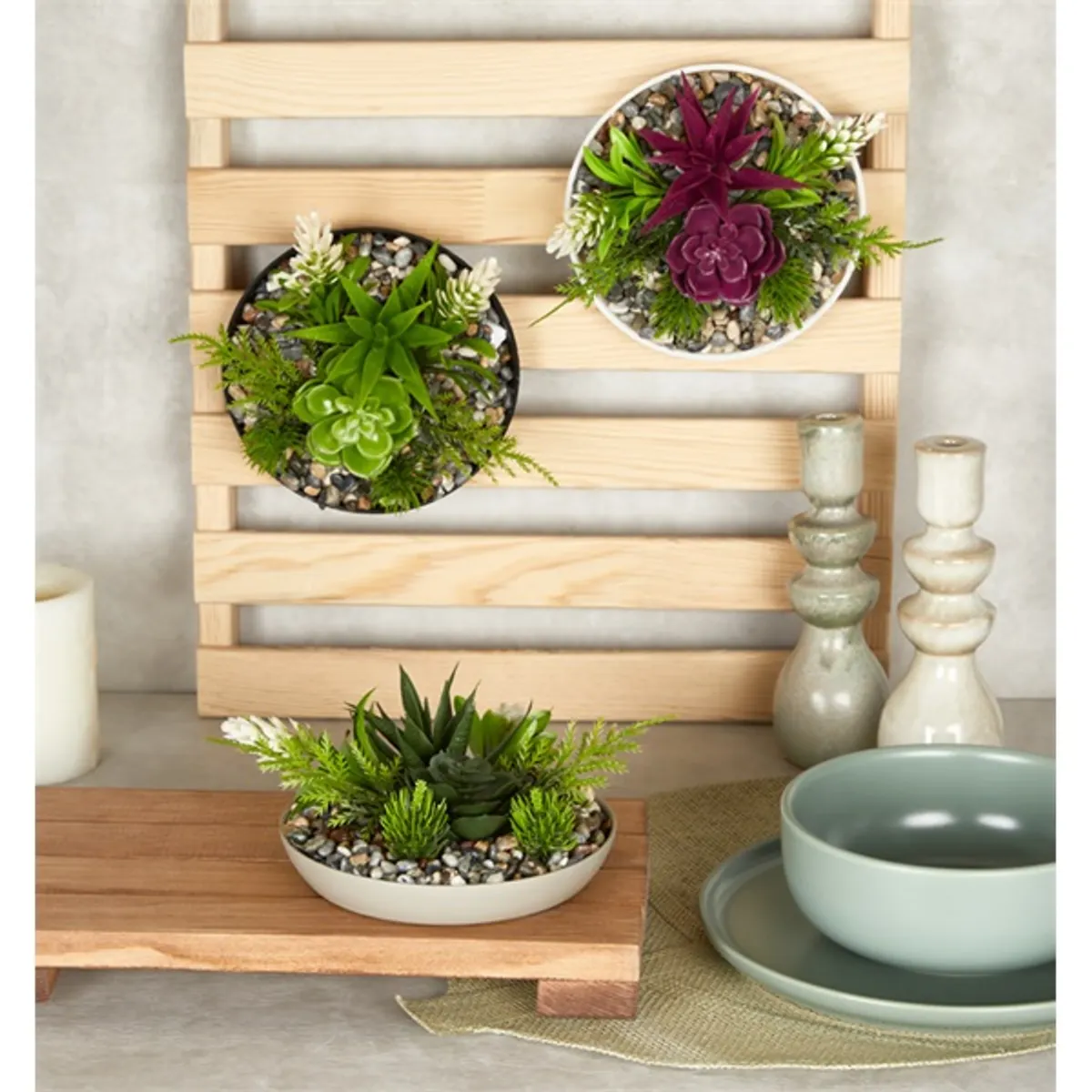 IRIS E5750 dekoráció művirággal tálban 15x10cm #1