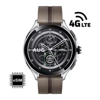 Xiaomi Watch 2 Pro 4G bőr szíjas ezüst okosóra #1