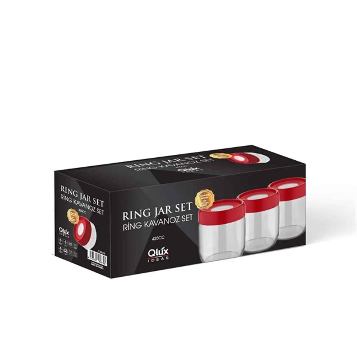 IRIS C-00379 Ring üveg tároló szett 3 darabos 3*425ml #1