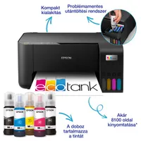 Epson EcoTank L3230 színes nyomtató MFP, USB, 8100/6500 oldal tinta a dobozban #2