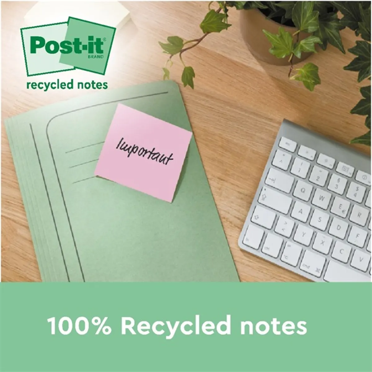 Post-it 76x76mm újrahasznosított 100lapos 6db vegyes jegyzettömb #5