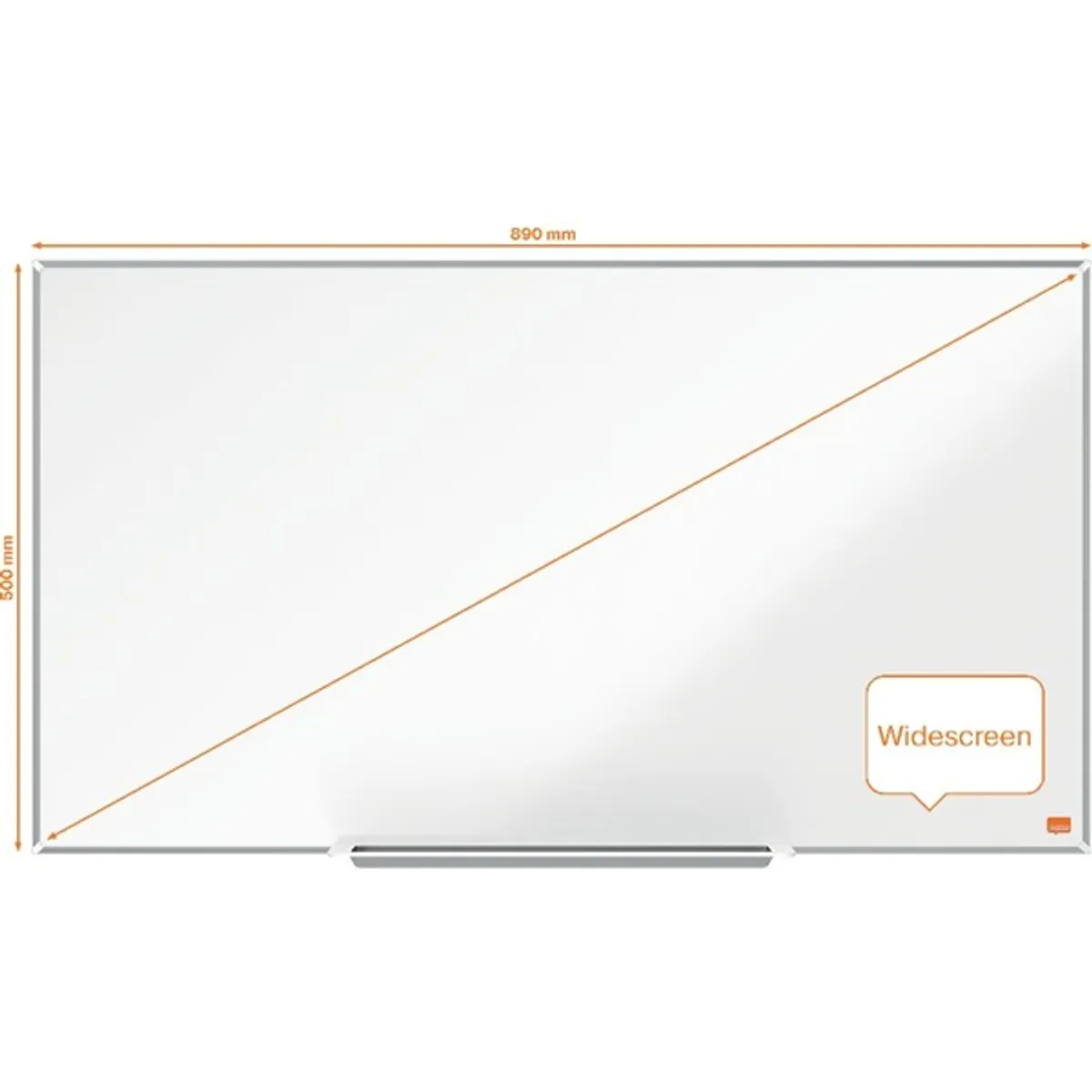 Nobo Impression Pro 89x50cm széles képarányú acél mágneses fehértábla #5