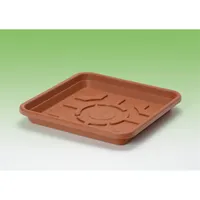 FLAIR Sydney 61298 terra 20x20 alátéttel szögletes virágcserép #2