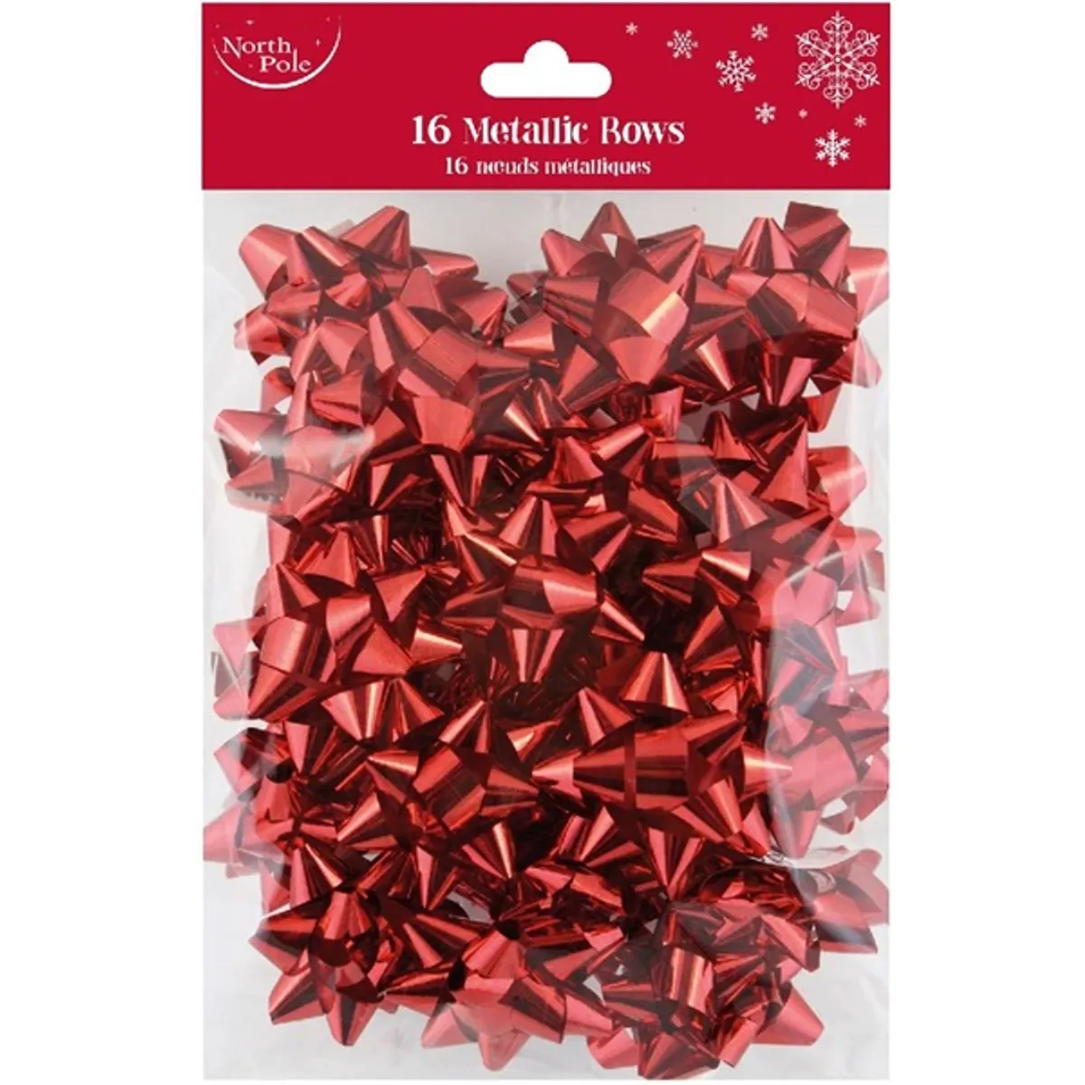 IRIS Masni, ajándék csomagoláshoz,fényes, piros 16 db/csomag, 8db 5cm, 4 db 6cm, 4 db 8cm átmérőjű #1