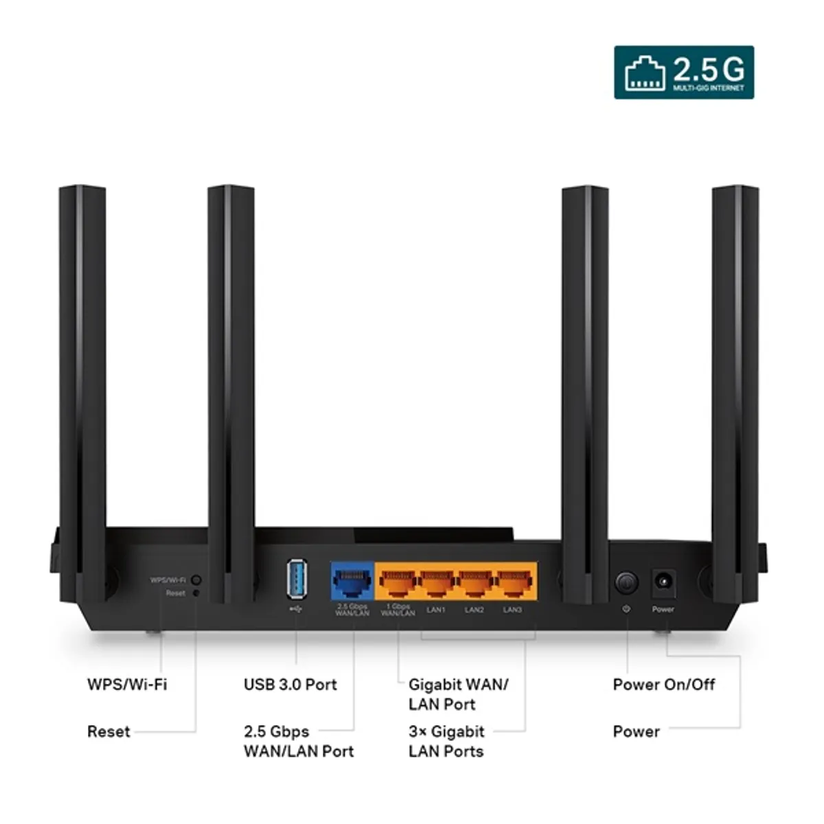 TP-Link Archer AX55 Pro AX3000 fekete multi-Gigabit Wi-Fi 6 router #3
