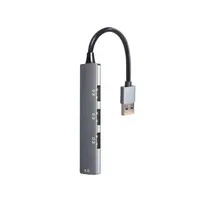 Gembird UHB-U3P1U2P3-02 USB3x1/USB2x3 4-portos ezüst USB HUB #1