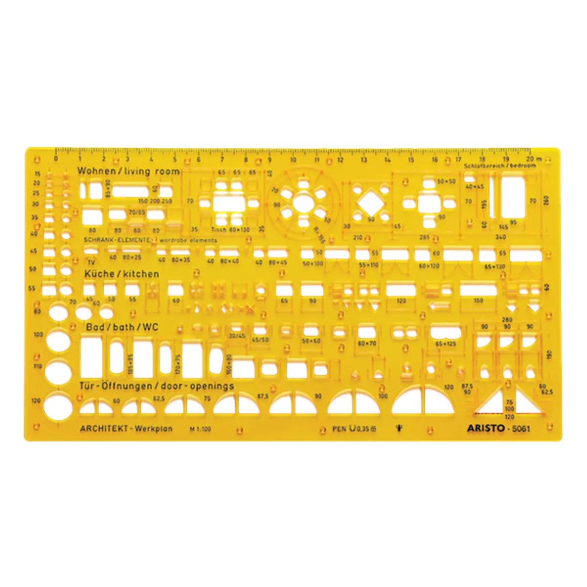 Aristo 1:100 építész kombisablon #2