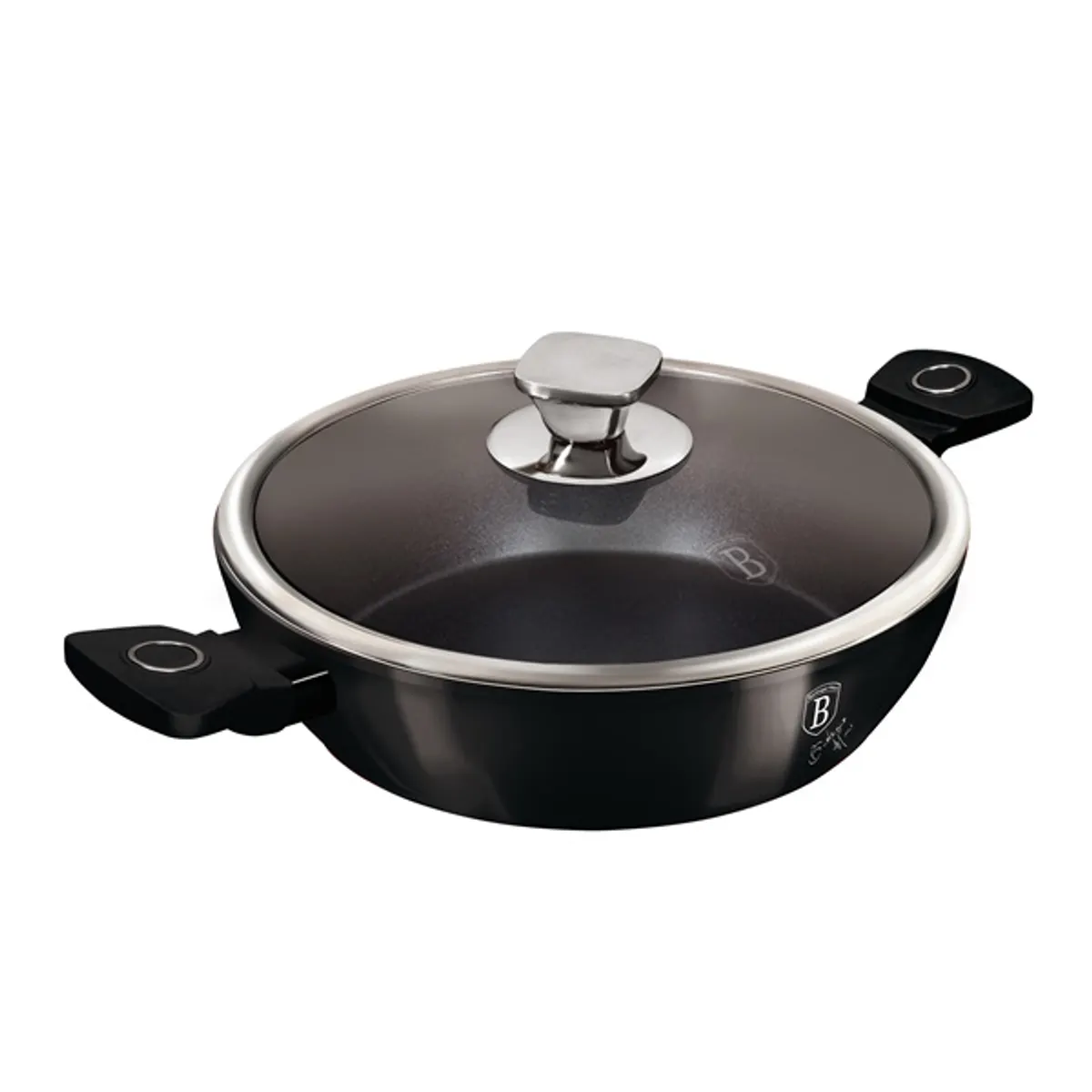 Berlinger Haus LP-KL-135P 3,8L Black Vantage Collection 28 cm alacsony lábas fedővel #1