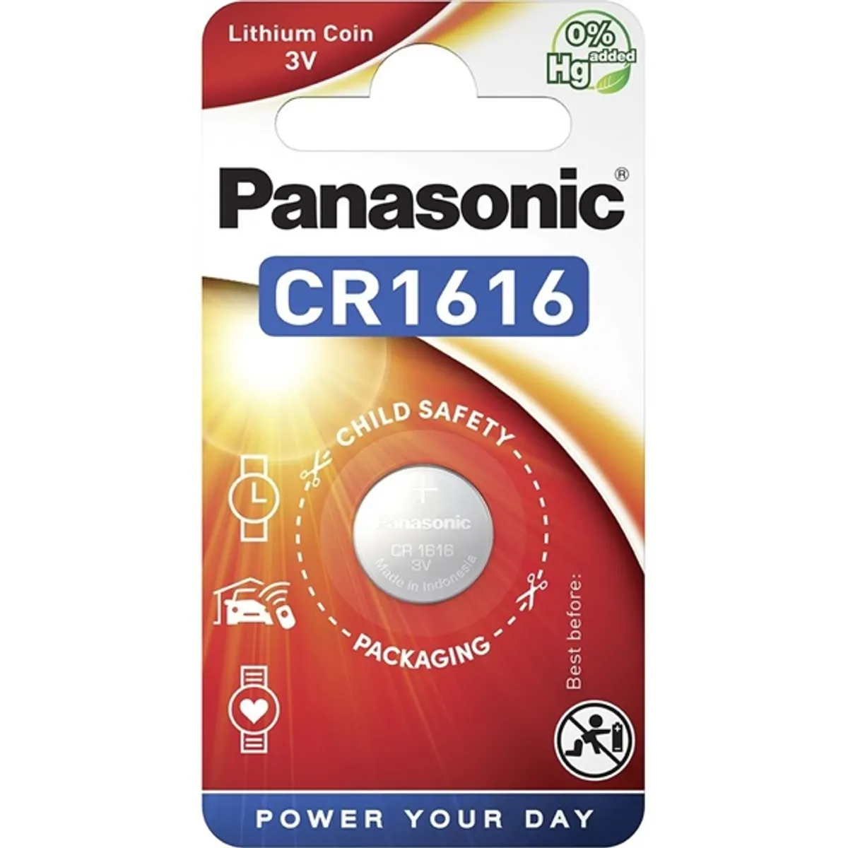 Panasonic CR1616 3V lítium gombelem 1db/csomag #1