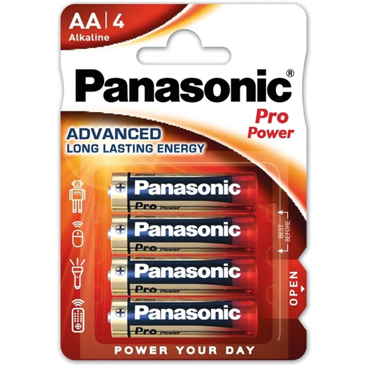 Panasonic LR6PPG/4BP 1,5V AA alkáli tartós ceruzaelem 4 db/csomag #1