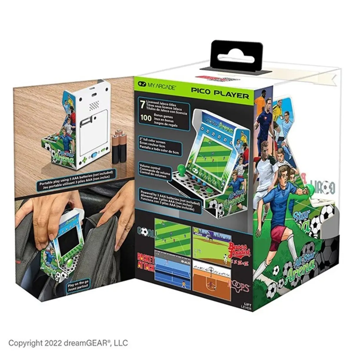 My Arcade DGUNL-4119 All-Star Arena 100+ Pico Player Retro Arcade 3.7" hordozható kézikonzol #3