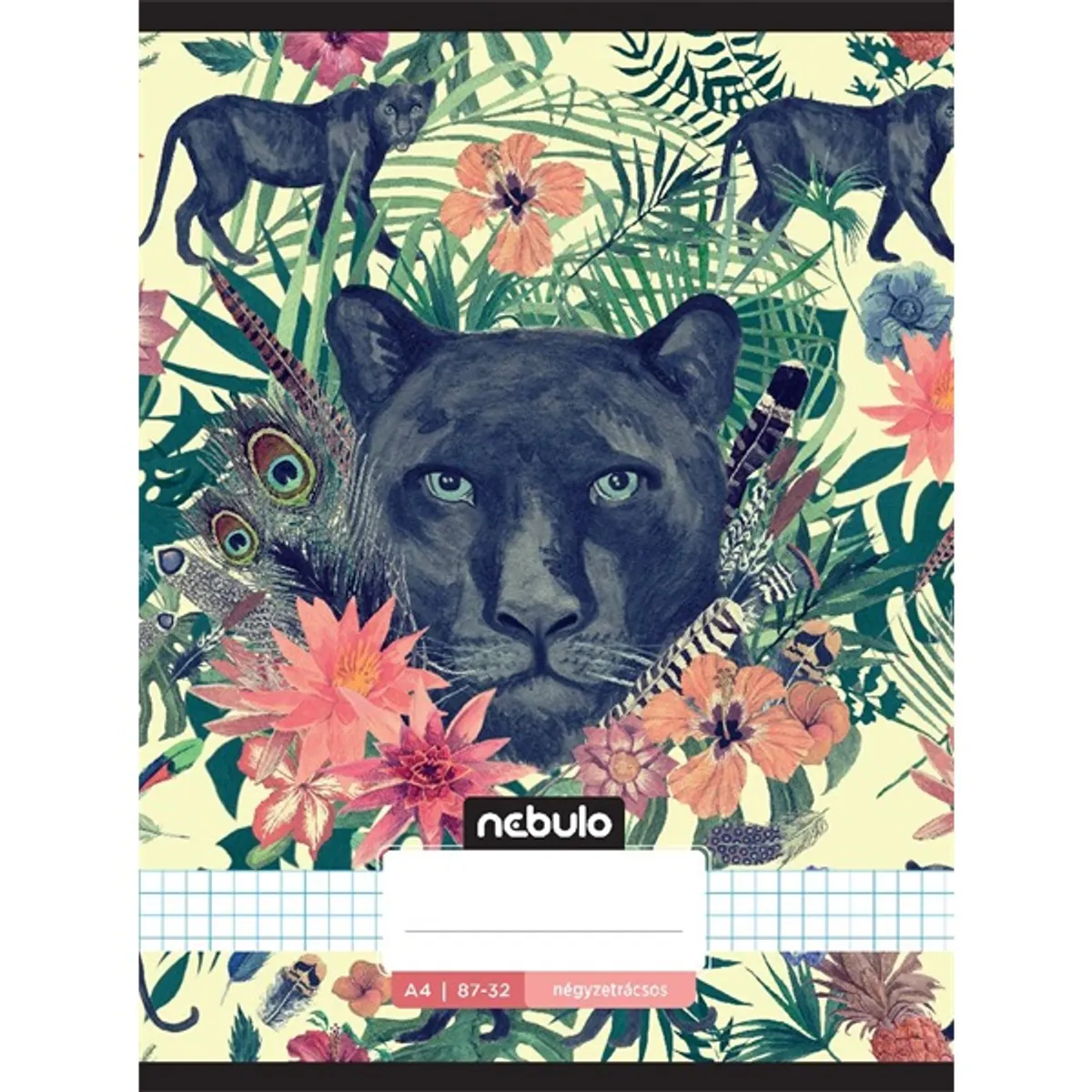 Nebulo L-Design A4 87-32 tűzött kockás füzet #2