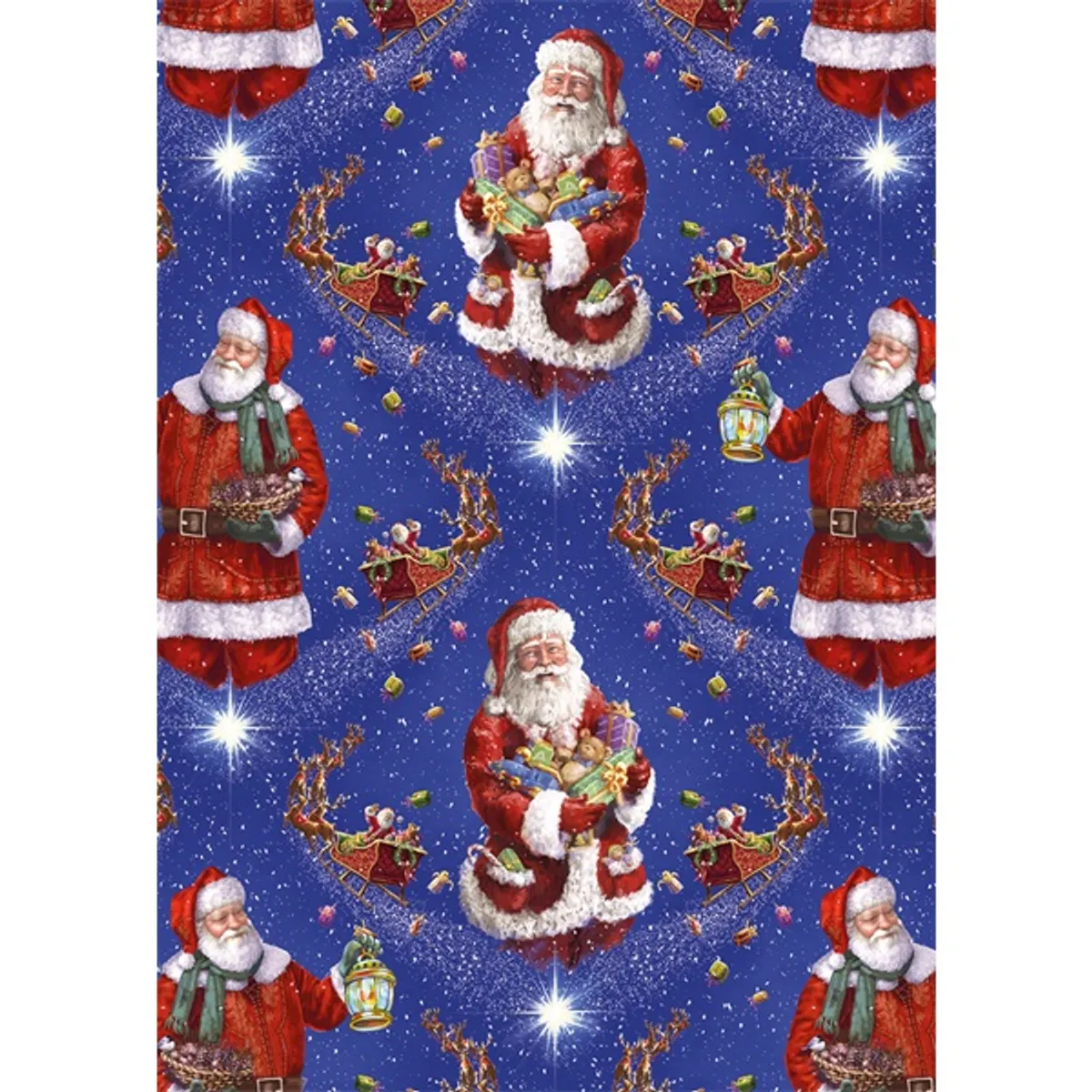 IRIS Karácsonyi tekercses csomagolópapír,  200x70cm, különböző mintákkal, 60g/m2 #6