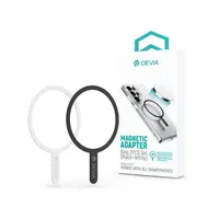 Devia ST124936 MagSafe mágneses autós tartóhoz fekete, fehér fém ellenlapka 2db/csomag #1