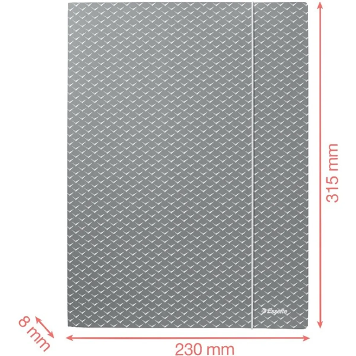 Esselte ColourBreeze karton korall gumis mappa #4
