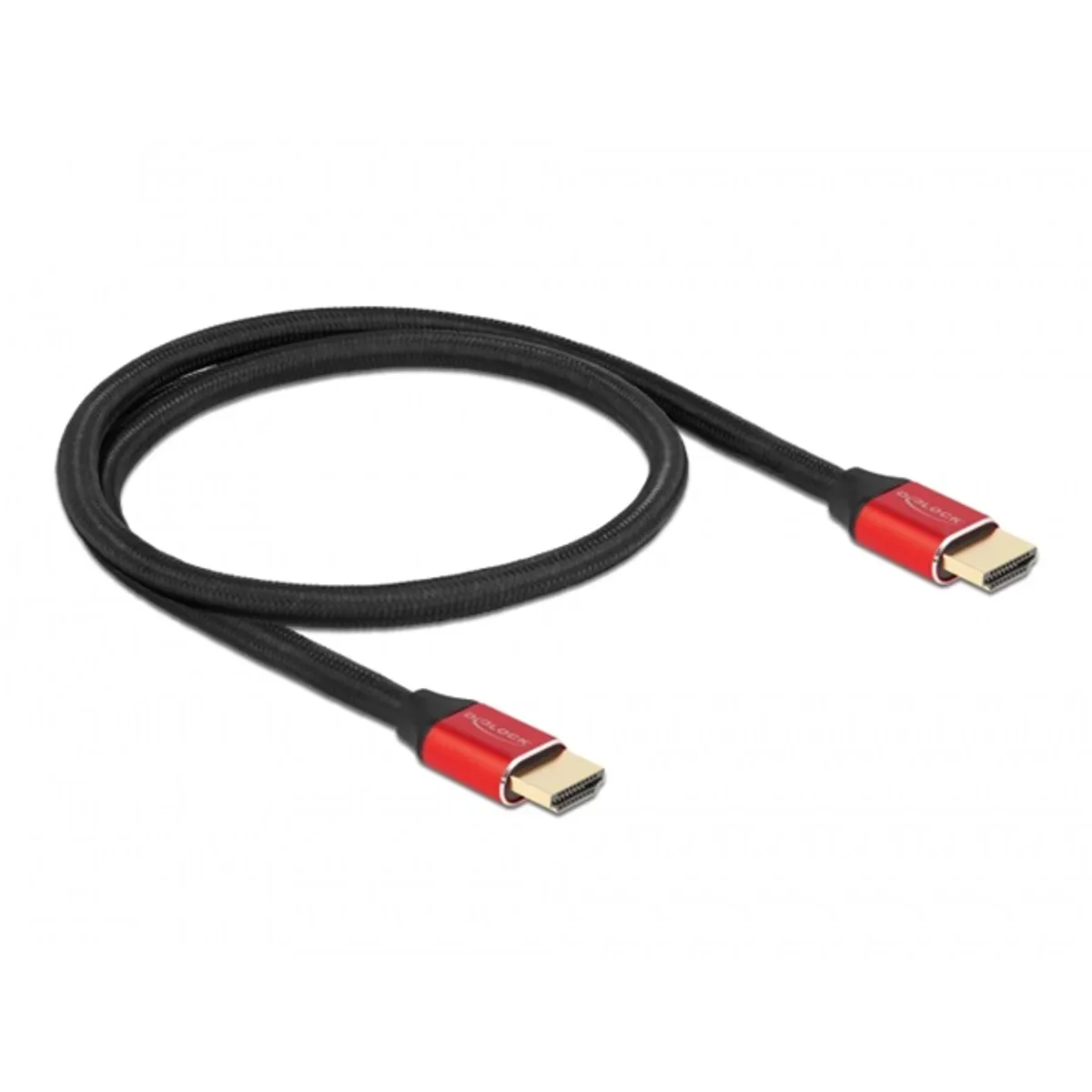 Delock 85772 50cm Ultra nagy sebességű HDMI 48Gbps 8K 60Hz piros kábel #1