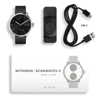 Withings HWA10-model 1 ScanWatch 2 38mm fekete okosóra #10