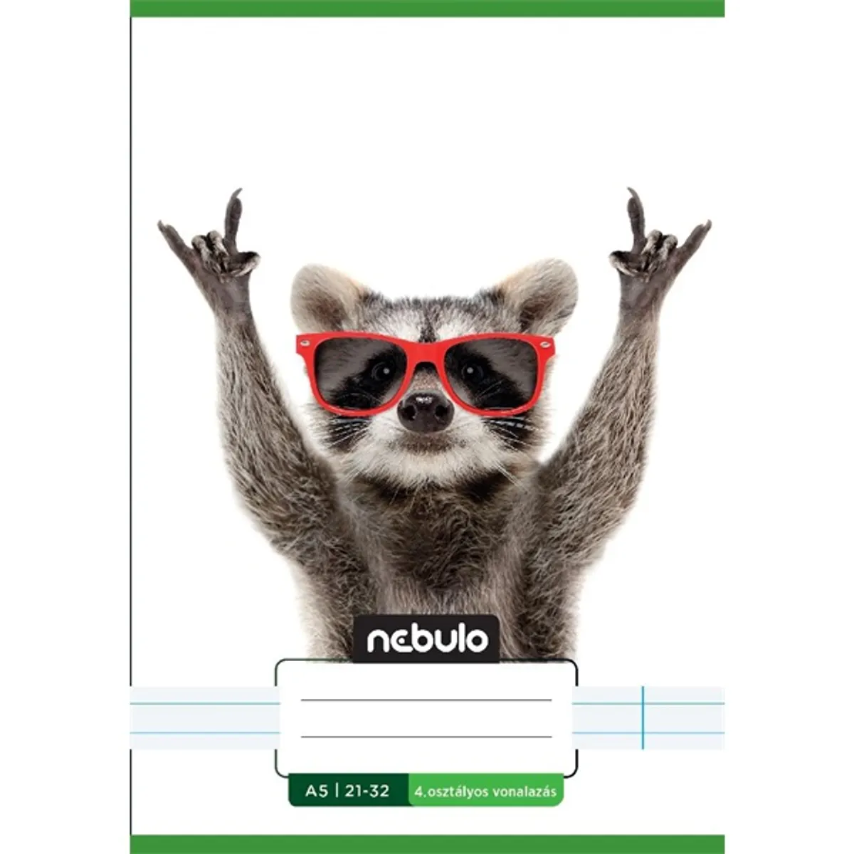 Nebulo Vagány minták II.  A5 4. osztályos 21-32 tűzött vonalas füzet #5