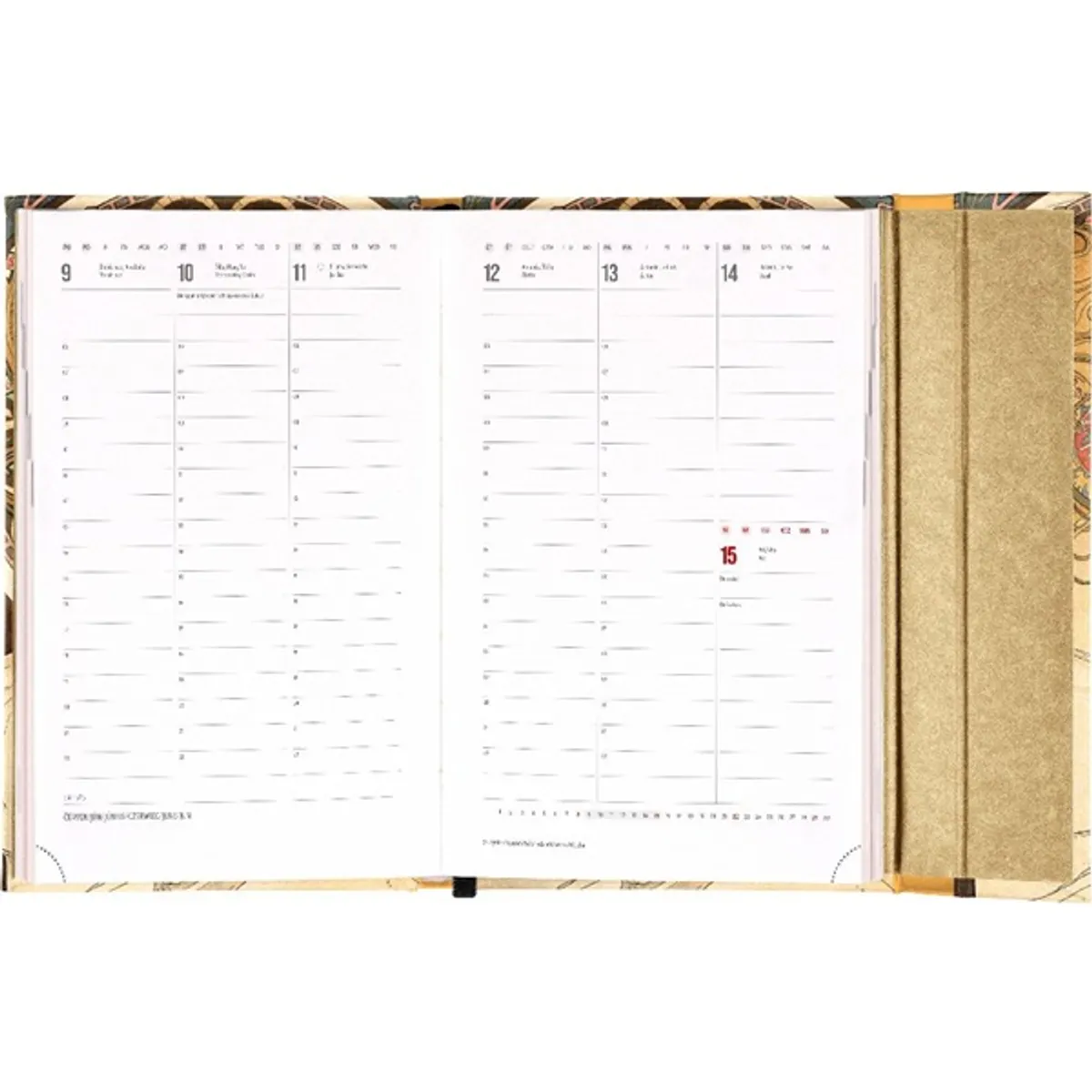 Realsystem 2026 Alphonse Mucha 5412-AM B6 mágneses zsebnaptár #2