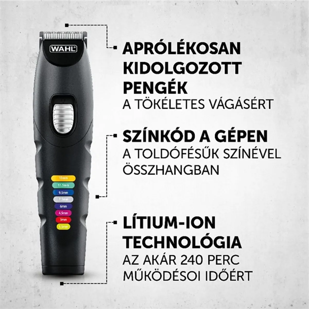 Wahl Color Trim Advanced vezeték nélküli testszőrnyíró #5