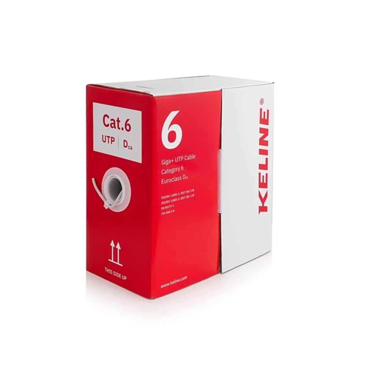 KE-Line Cat.6 (U/UTP) 305m 400MHz LSOH Dca árnyékolatlan fali kábel #1