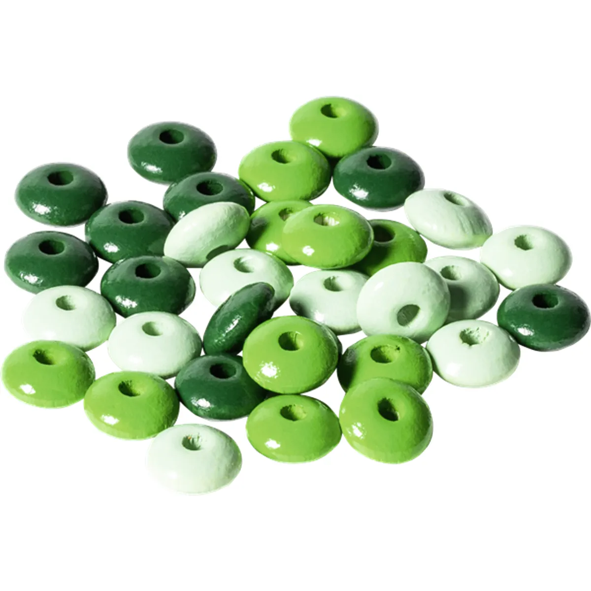 Knorr Prandell ovális 33 darabos zöld fa gyöngy csomag #2