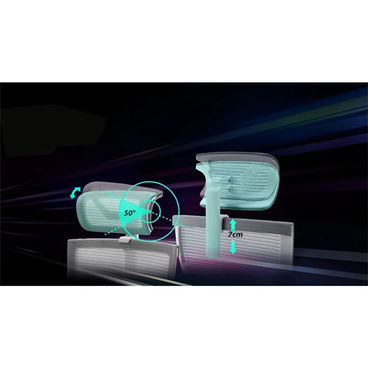 RAIDMAX EK601 fekete ergonómikus szék #5