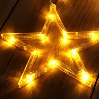 Iris Csillag alakú fix fényű/2,5m/meleg fehér/12db LED-es USB-s fényfüzér, fénydekoráció #4