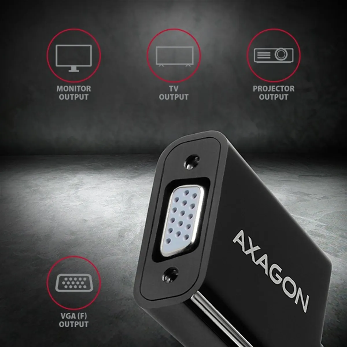 Axagon RVH-VGN HDMI - VGA adapter #4