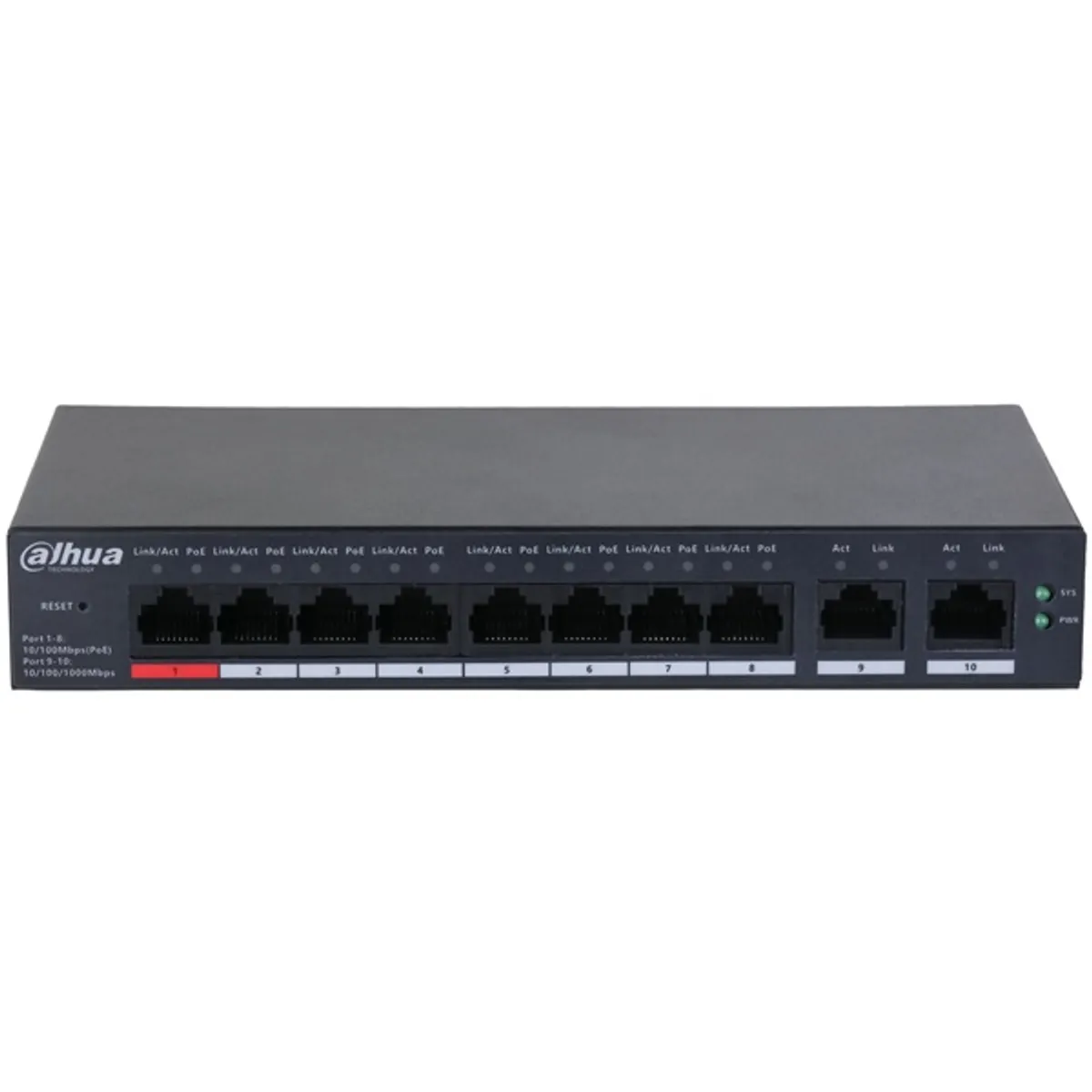 Dahua CS4010-8ET-110 8x10/100 Mbps PoE + 2x1 Gbps uplink/110W/Cloud Managed PoE Switch #2
