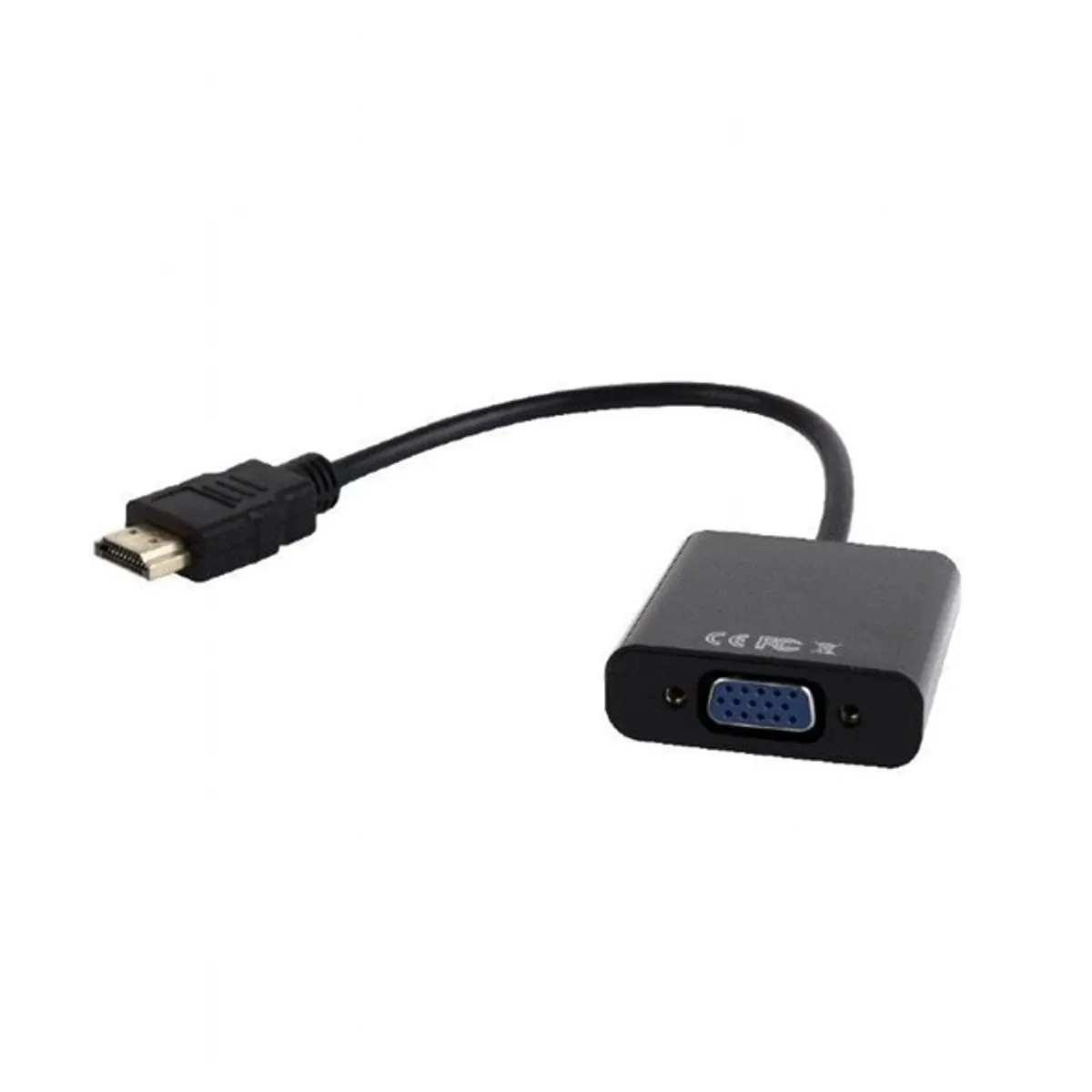 Gembird HDMI v1.4 -VGA adapter + audio port Fekete #1