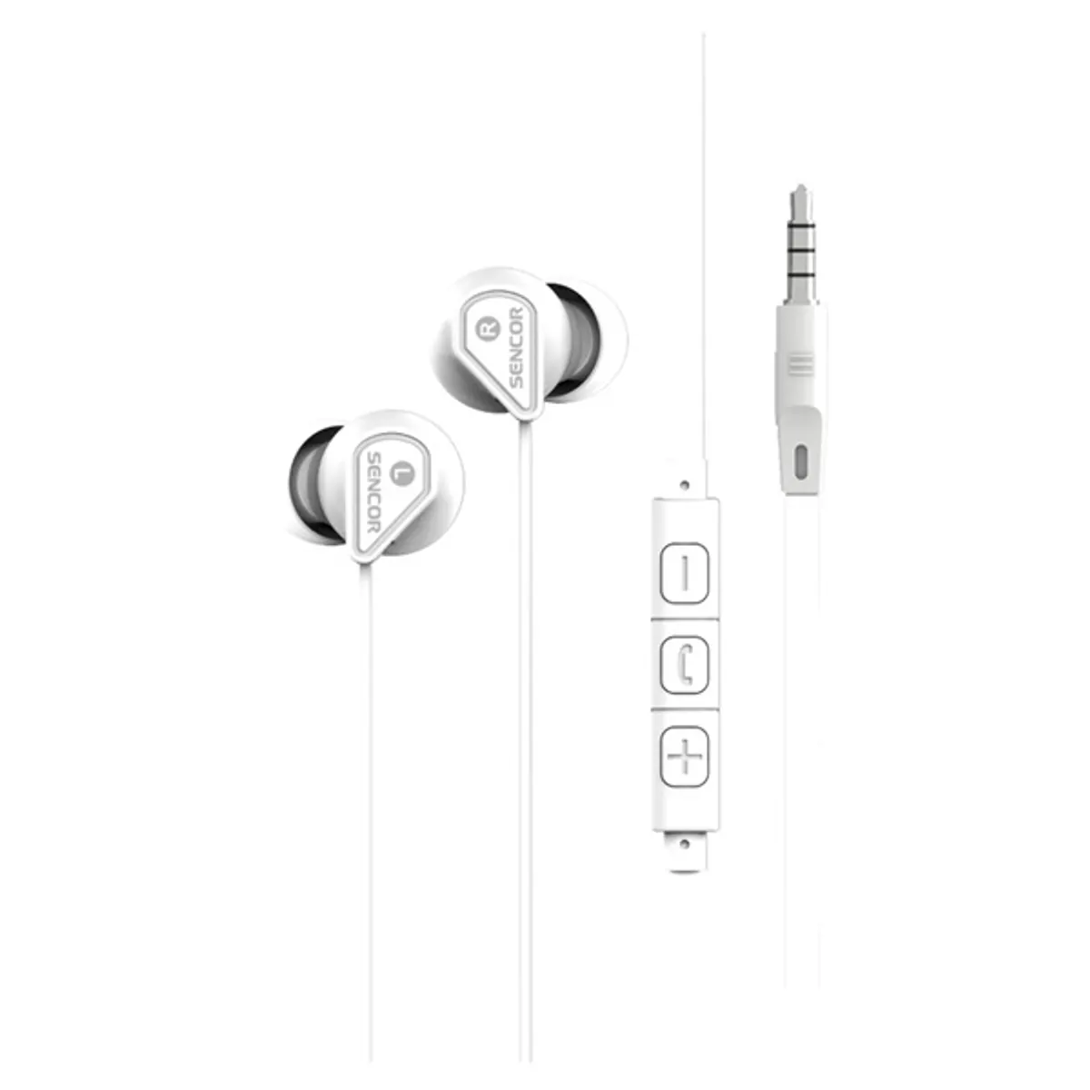 Sencor SEP 172 mikrofonos fehér fülhallgató #1