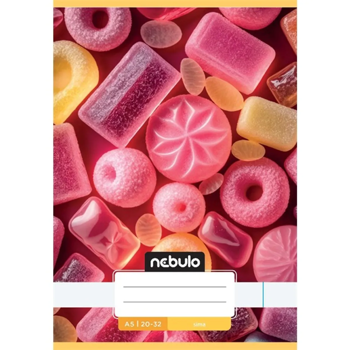 Nebulo Cuki minták A5 20-32 tűzött sima füzet #1