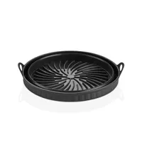 TOO összecsukható kerek szilikon forma forrólevegős sütőhöz (air fryer) 21cm átmérő, szürke, fekete vagy piros SL-3252 #3