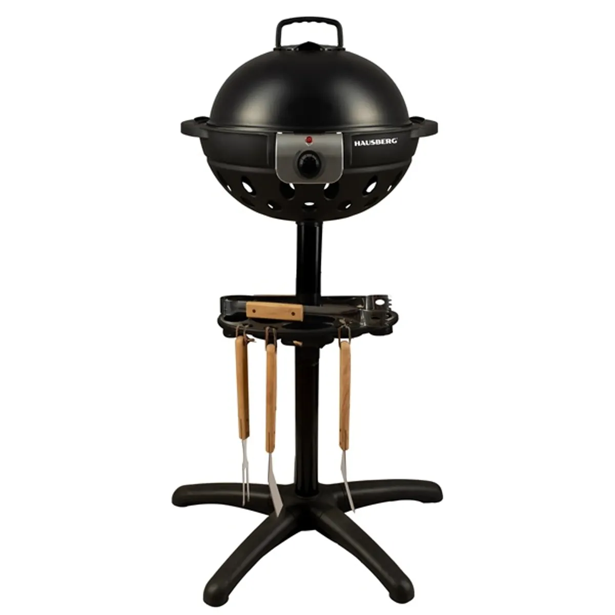 Hausberg HB-540 1600W  állvánnyal, 39,5cm grill átmérő, 5 fokozat, elektromos barbeque grillszett #1