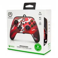 PowerA 1525942-01 Enhanced Wired Xbox Series X|S/Xbox One/PC vezetékes Red Camo piros kontroller #9